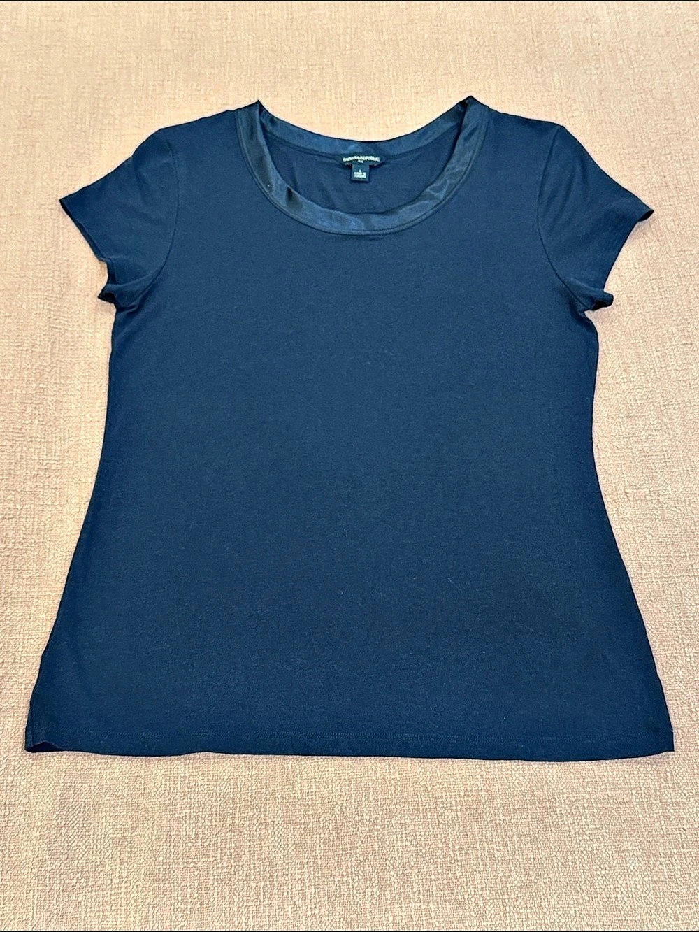Banana Republic Short Sleeve Top in Blue Size Large